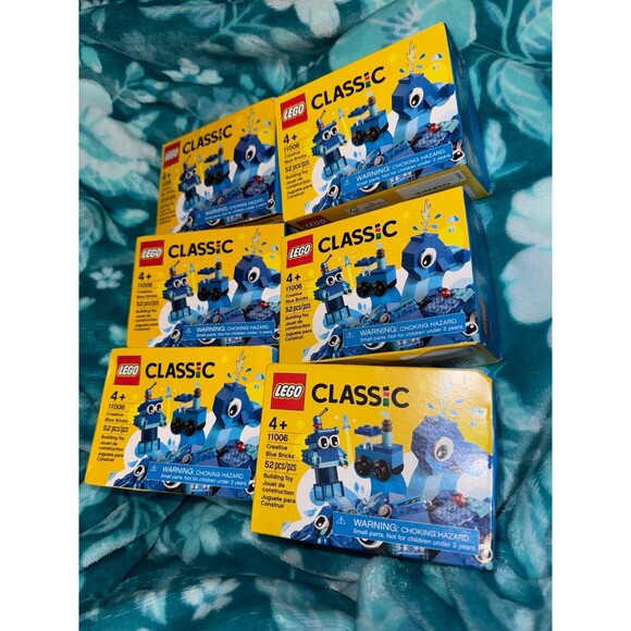(6) LEGO blue 52 piece sets bundle - Picture 1 of 6
